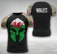 Wales Flag T-shirt spartan