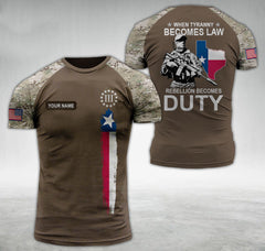 Texas 3per customize T-shirt