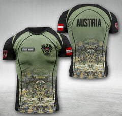 Austria camo customize T-shirt 1105