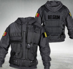 Belgium combat vest HOODIE hoodie 3d printed