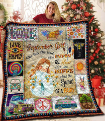 Hippie Peaceful bedding Quilt blankets 3d 008