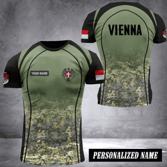 Vienna austria pun camo customize T-shirt