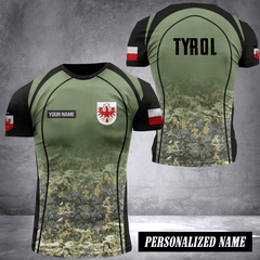Tyrol Austria pun camo customize T-shirt