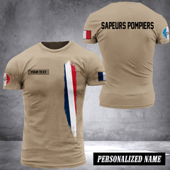 Firefighter France customize T-shirt 2452
