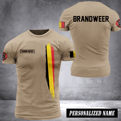 Firefighter Belgium customize T-shirt 2452