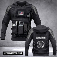 USA patriot customize hoodie flag 3d