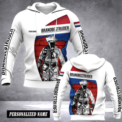 Firefighter Netherlands customize hoodie flag