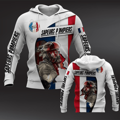 Firefighter France hoodie flag