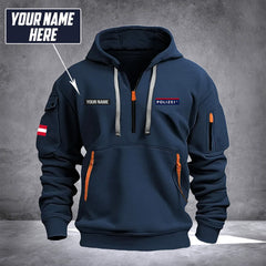Polizei Austria customize Hoodie Half Zipper