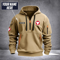 Soldier Austria customize Hoodie Half Zipper
