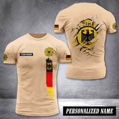 Firefighter Germany customize T-shirt back