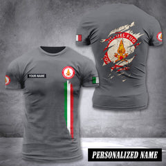 Firefighter Italy customize T-shirt back