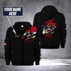Austria customize Zipper cardigan jacket