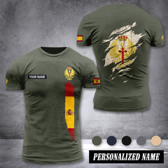 Soldier Spain customize T-shirt back