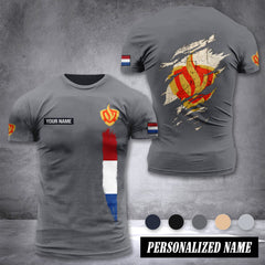 Firefighter Netherland customize T-shirt back
