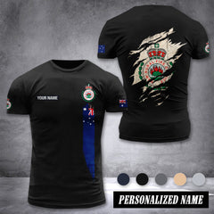 Firefighter Australia customize T-shirt back