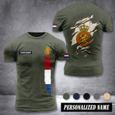 Soldier Netherland customize T-shirt back army