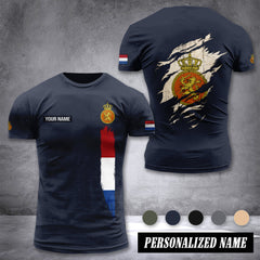 Soldier Netherland customize T-shirt back army