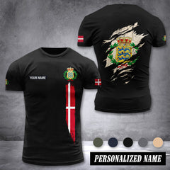 Soldier Denmark customize T-shirt back army