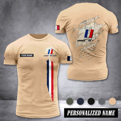 Soldier France customize T-shirt back army
