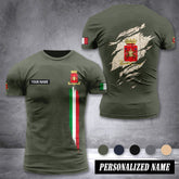 Soldier Italy customize T-shirt back army