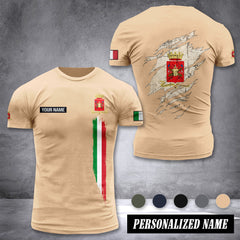 Soldier Italy customize T-shirt back army