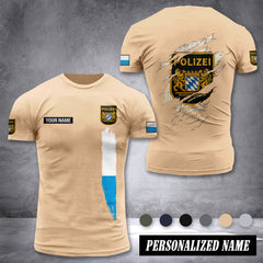 Polizei Bavaria customize T-shirt back