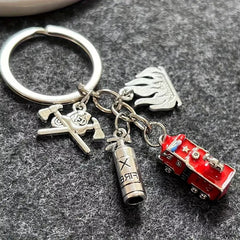 Personalized Firefighter Austria Keychain