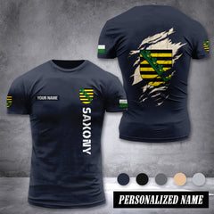 Saxony customize T-shirt back