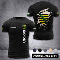 Saxony customize T-shirt back