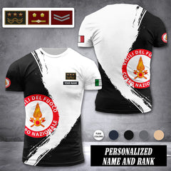 Firefighter Italy customize ranking T-shirt color