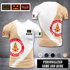 Firefighter Italy customize ranking T-shirt color