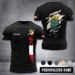 NÖ Feuerwehr Firefighter Austria customize T-shirt back