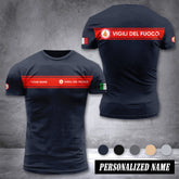 Firefighter Italy customize T-shirt back 36