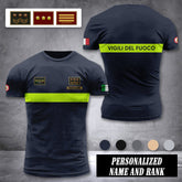 Firefighter Italy customize ranking T-shirt comfor