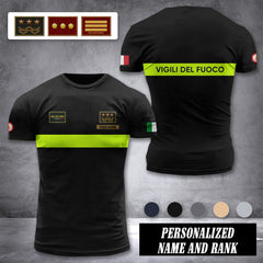 Firefighter Italy customize ranking T-shirt comfor