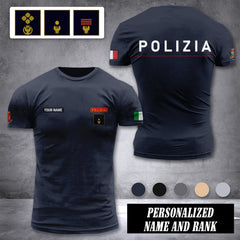 Polizia customize ranking T-shirt comfor