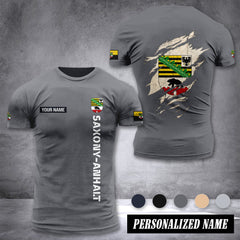 Saxony-Anhalt customize T-shirt back