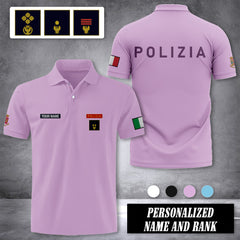 Polizia italy customize polo back