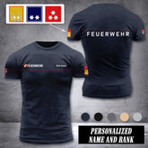 Firefighter Austria customize ranking T-shirt 276