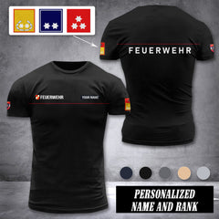 Firefighter Austria customize ranking T-shirt 276
