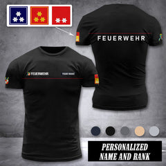 Firefighter Niederösterreich Austria customize ranking T-shirt 276