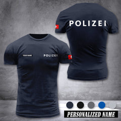 Polizei Switzerland customize ranking T-shirt comfor