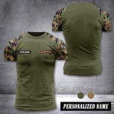 Swiss army customize T-shirt back camo