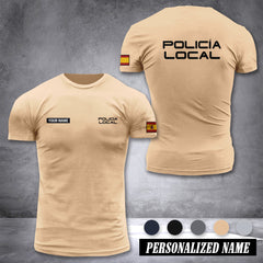 Policia Local Spain customize ranking T-shirt comfor