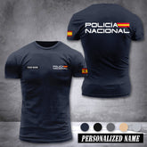 Policia Nacional Spain customize ranking T-shirt comfor