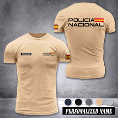 Policia Nacional Spain customize ranking T-shirt comfor