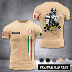 Firefighter Italy customize T-shirt CB
