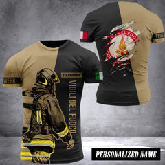 Firefighter Italy customize T-shirt back 197