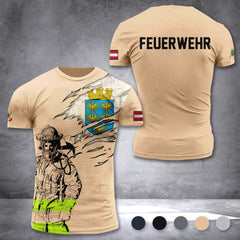 Firefighter Lower Austria customize T-shirt 3d 297